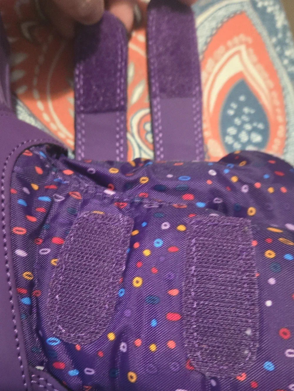 Size 11/12 Toddler Girls Cat& Jack Purple Thermolite 2 Strap Velcro  Snow Boots.